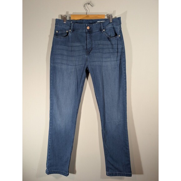 Mugsy Mens Blue Jeans Lake Shores Slim Leg Sz 38x32 Comfort Stretch Classic - Picture 1 of 12